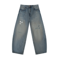 Men's Distressed Barrel Leg Jeans