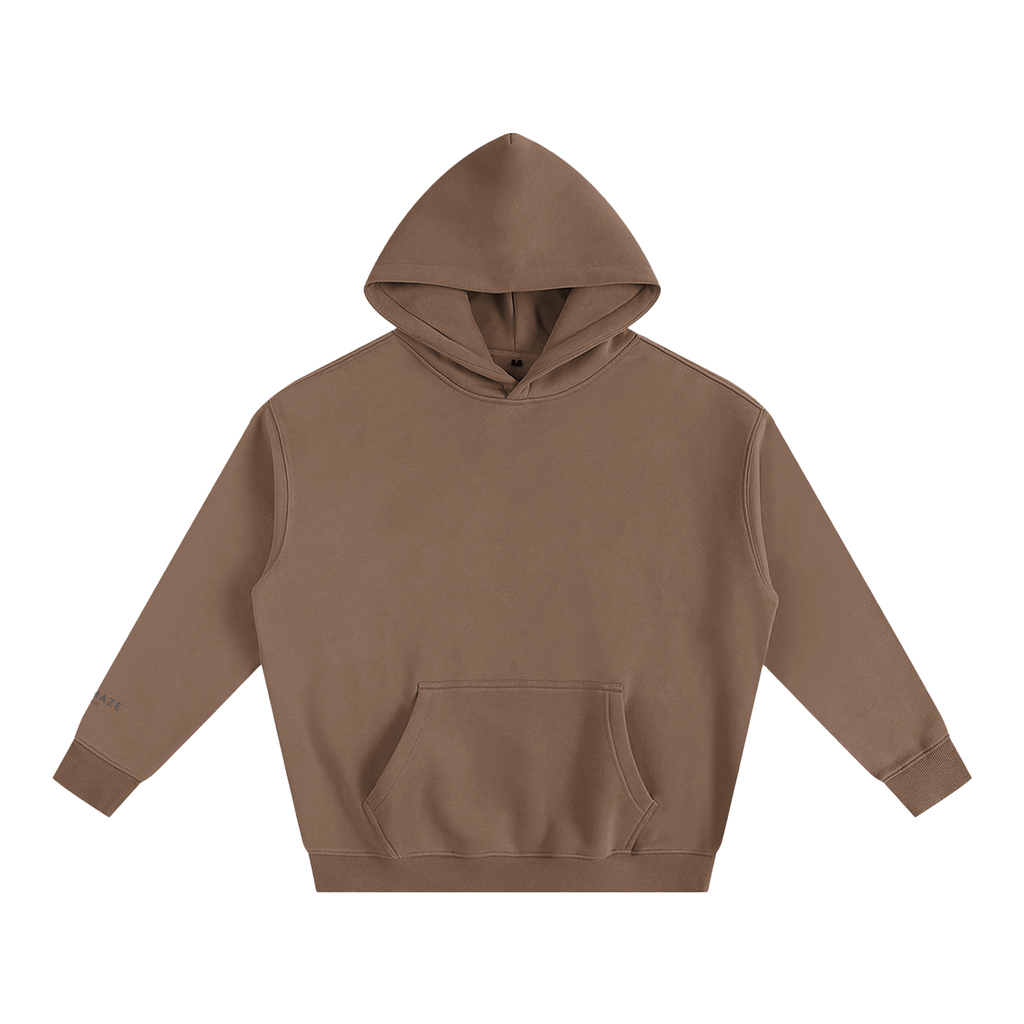 " signature " Oversize Fleeced Hoodie