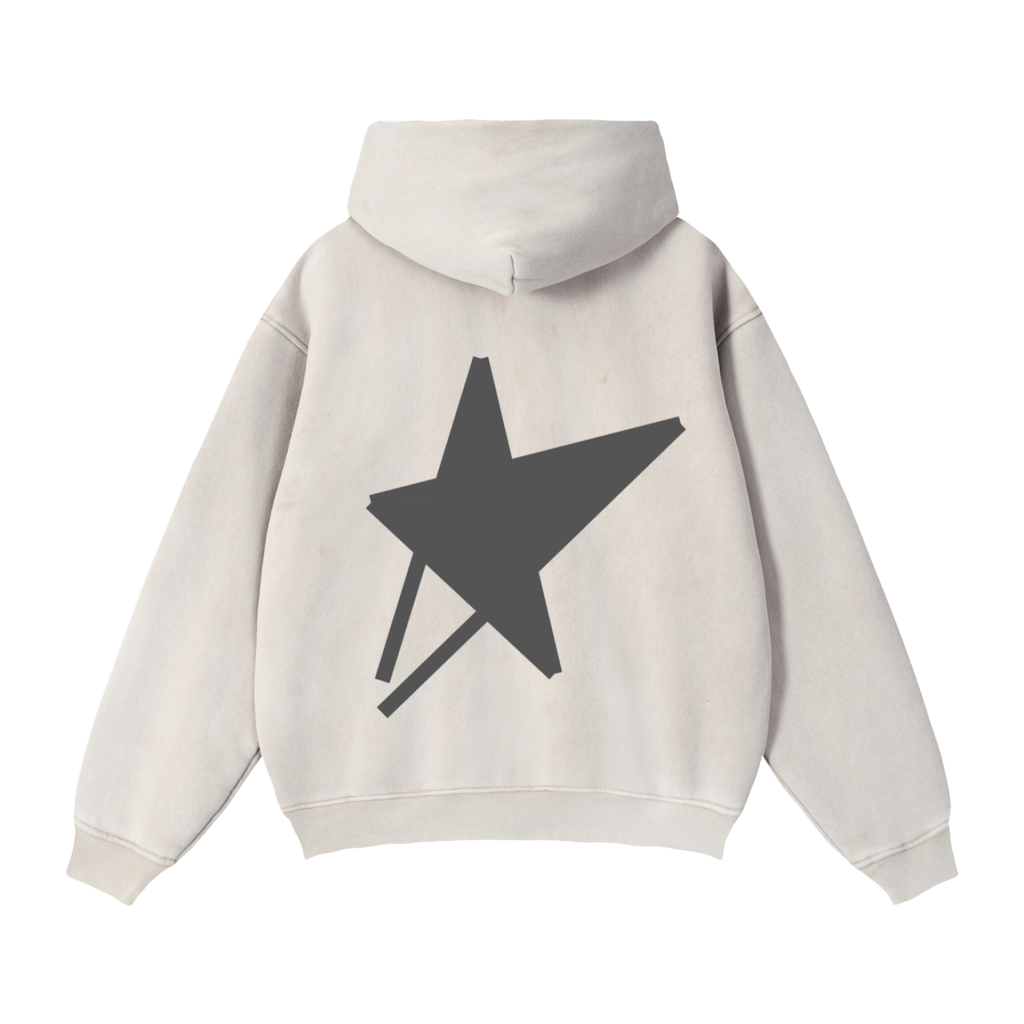 Zip-Through Boxy Fleece Hoodie