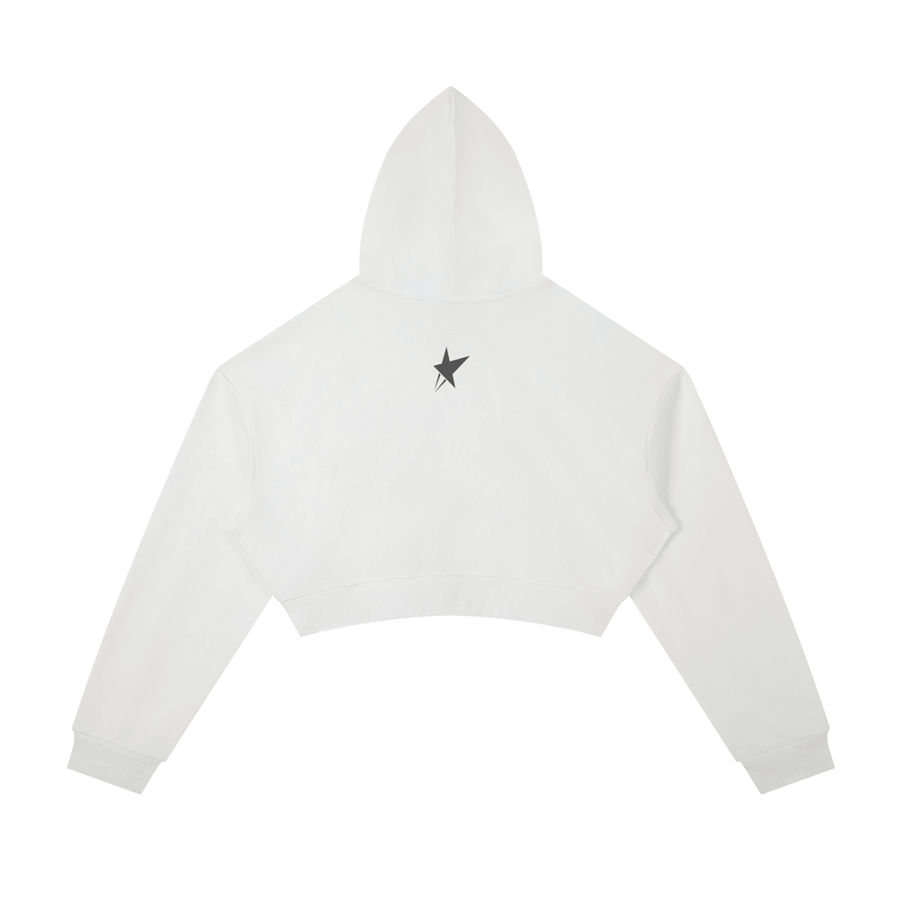 Cropped Zip-Up Hoodie