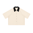 Unisex Color Block Boxy Short Sleeve Shirt