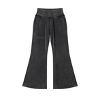 Vintage Washed Flared Fleece Pants