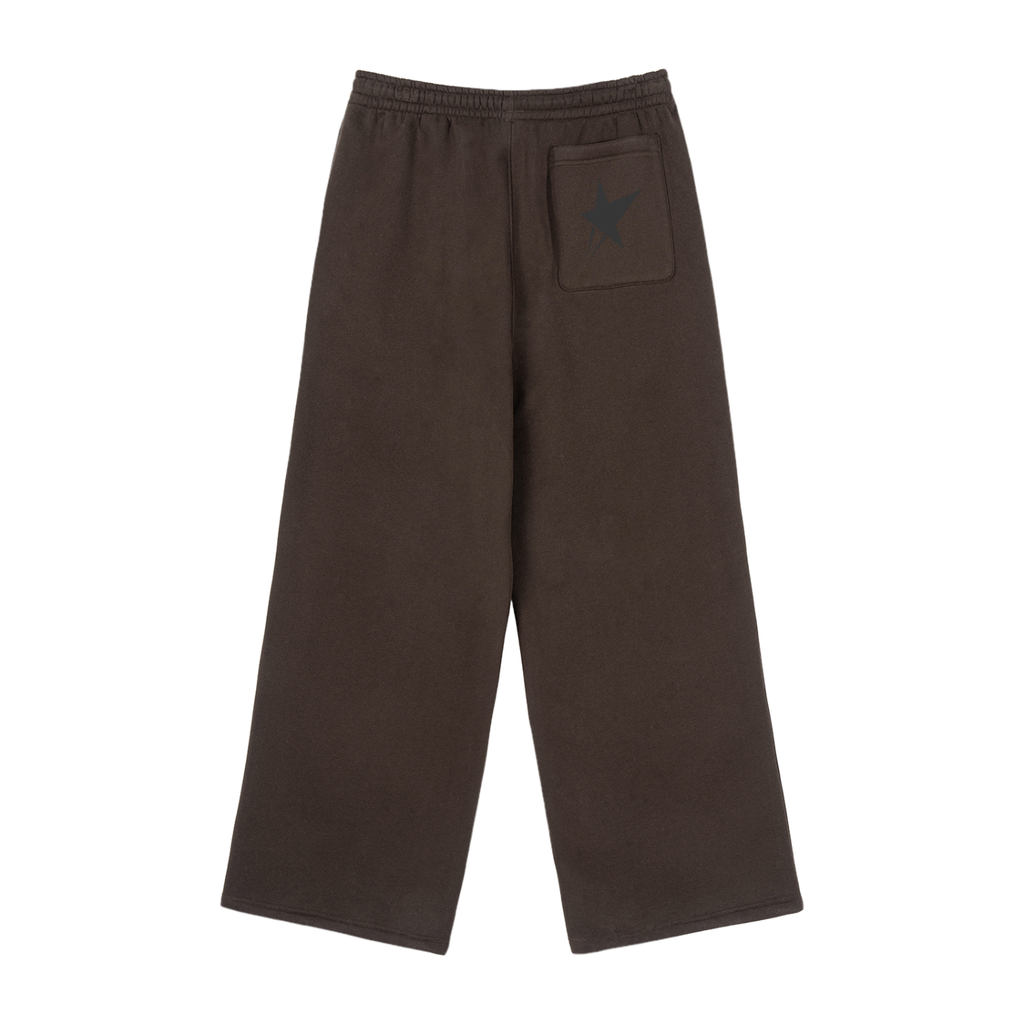 Fleece Drawstring Straight-Leg Sweatpants