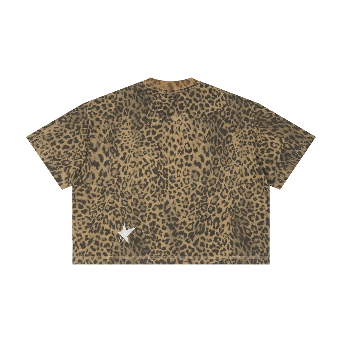 Unisex Leopard Print Boxy T-Shirt