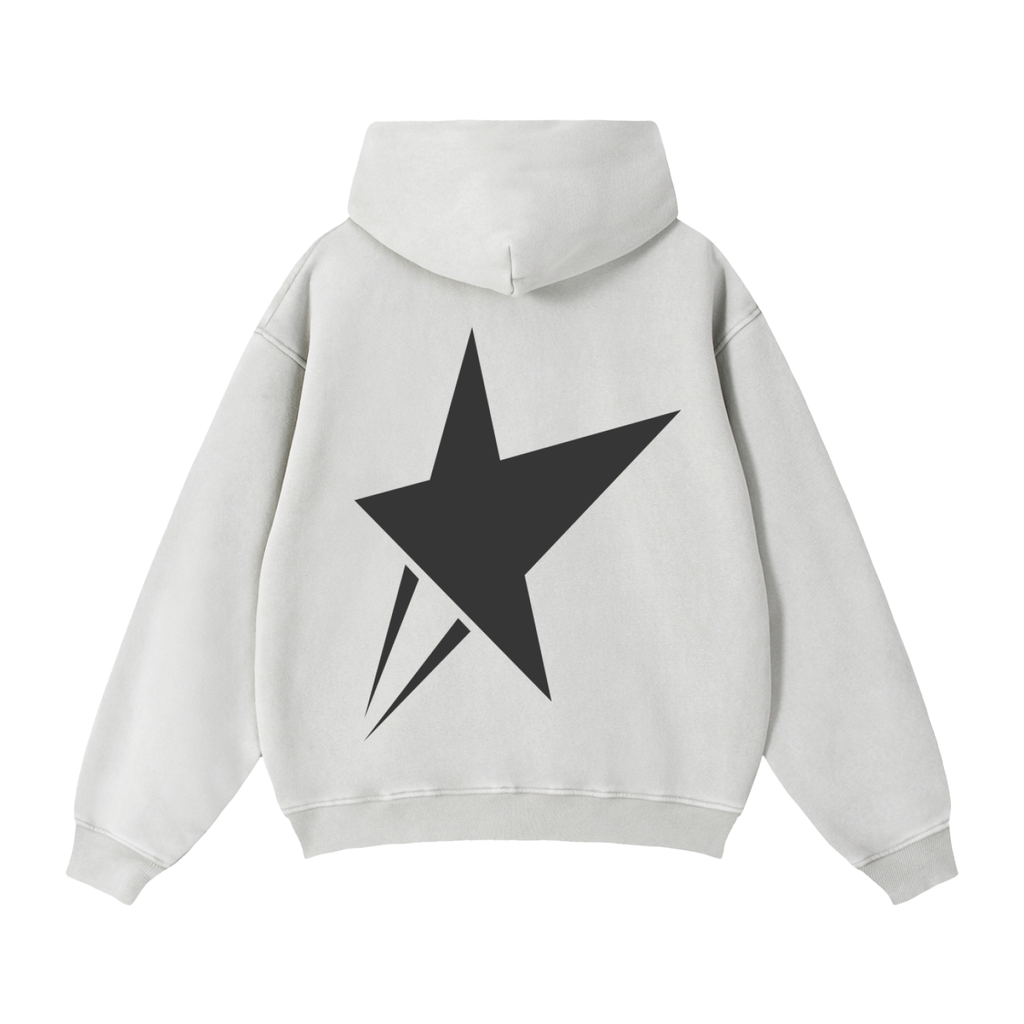Zip-Through Boxy Fleece Hoodie