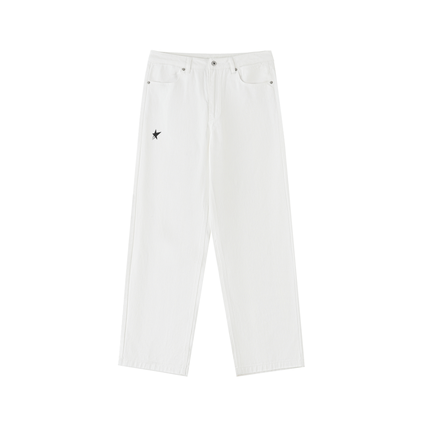 Heavyweight Cotton Straight-Leg Pants