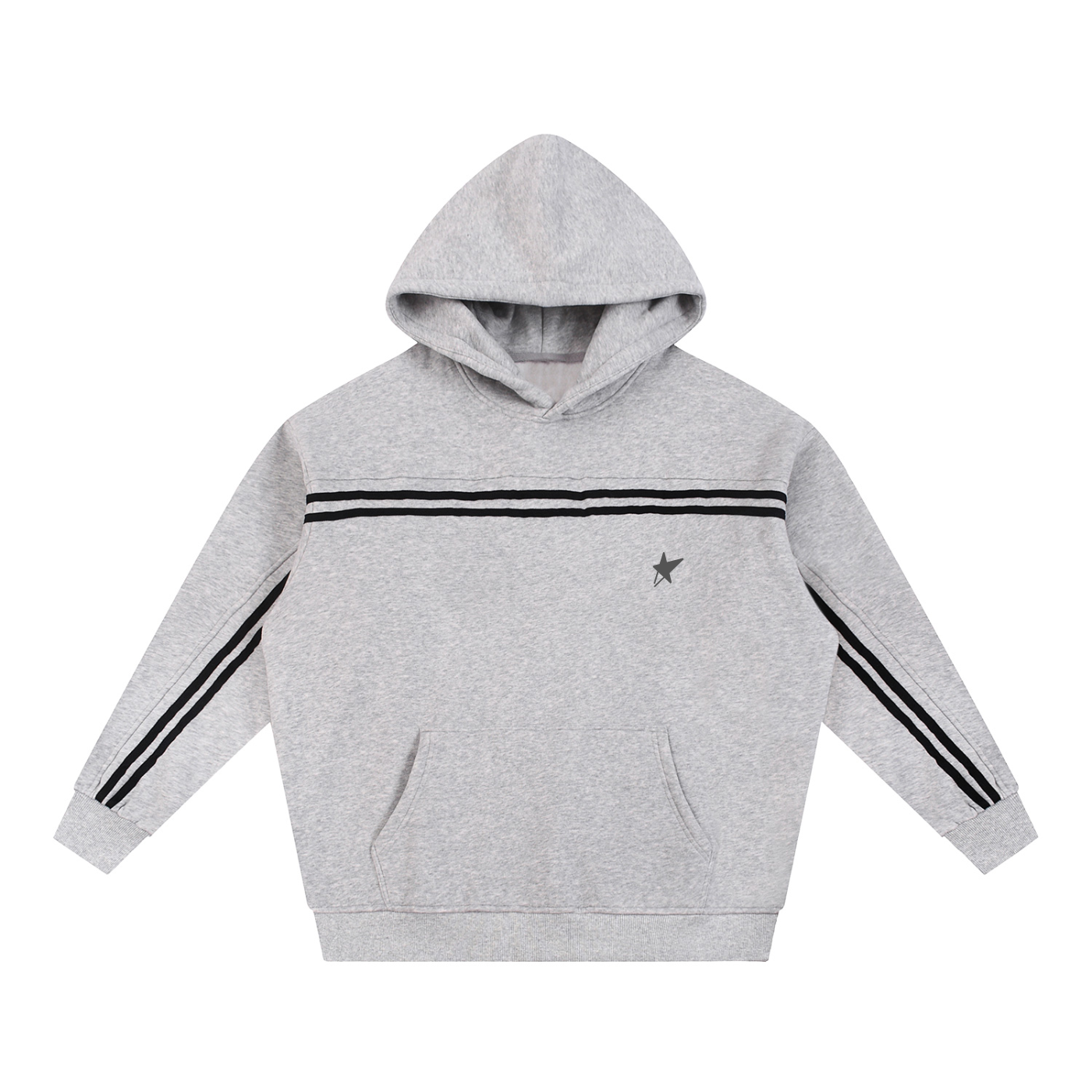 Sun Fade Contrast Tape Fleece Hoodie
