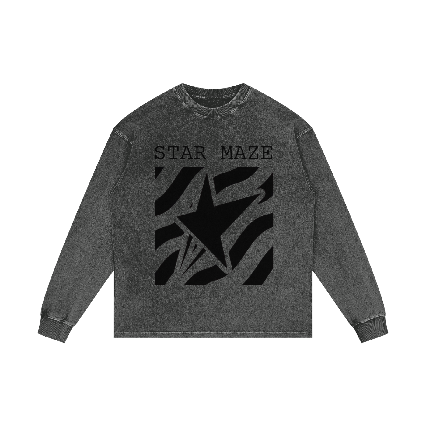 Acid Wash Oversize Long Sleeve T-Shirt