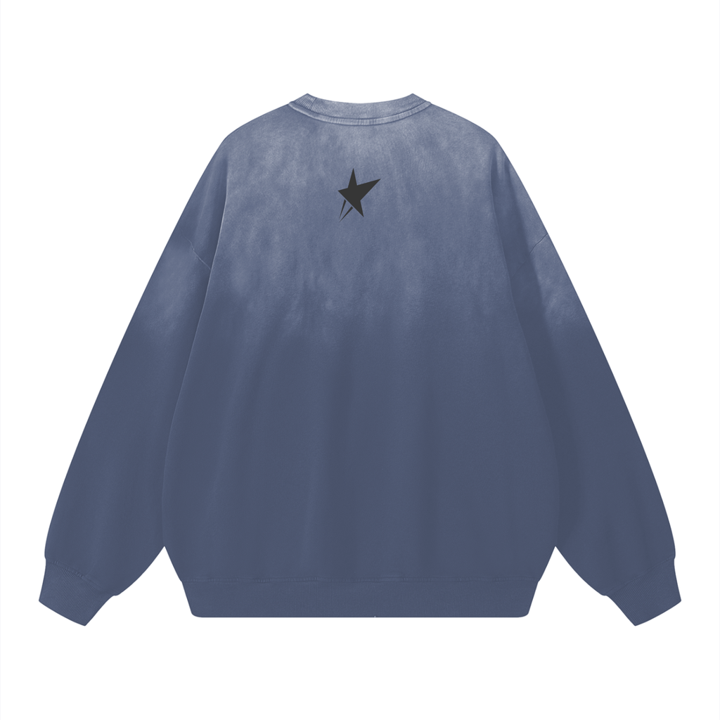Sunfade Drop-Shoulder Cotton Sweatshirt
