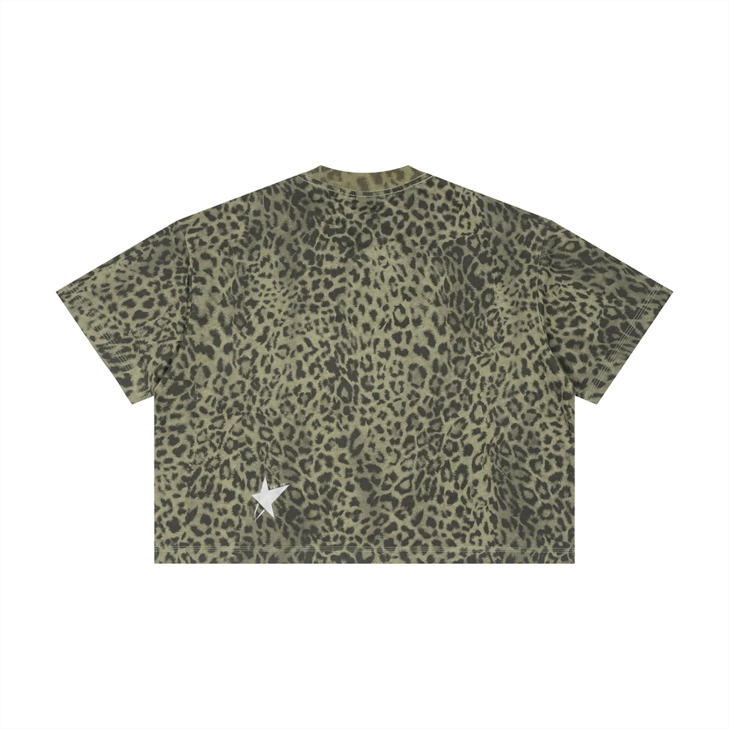 Unisex Leopard Print Boxy T-Shirt