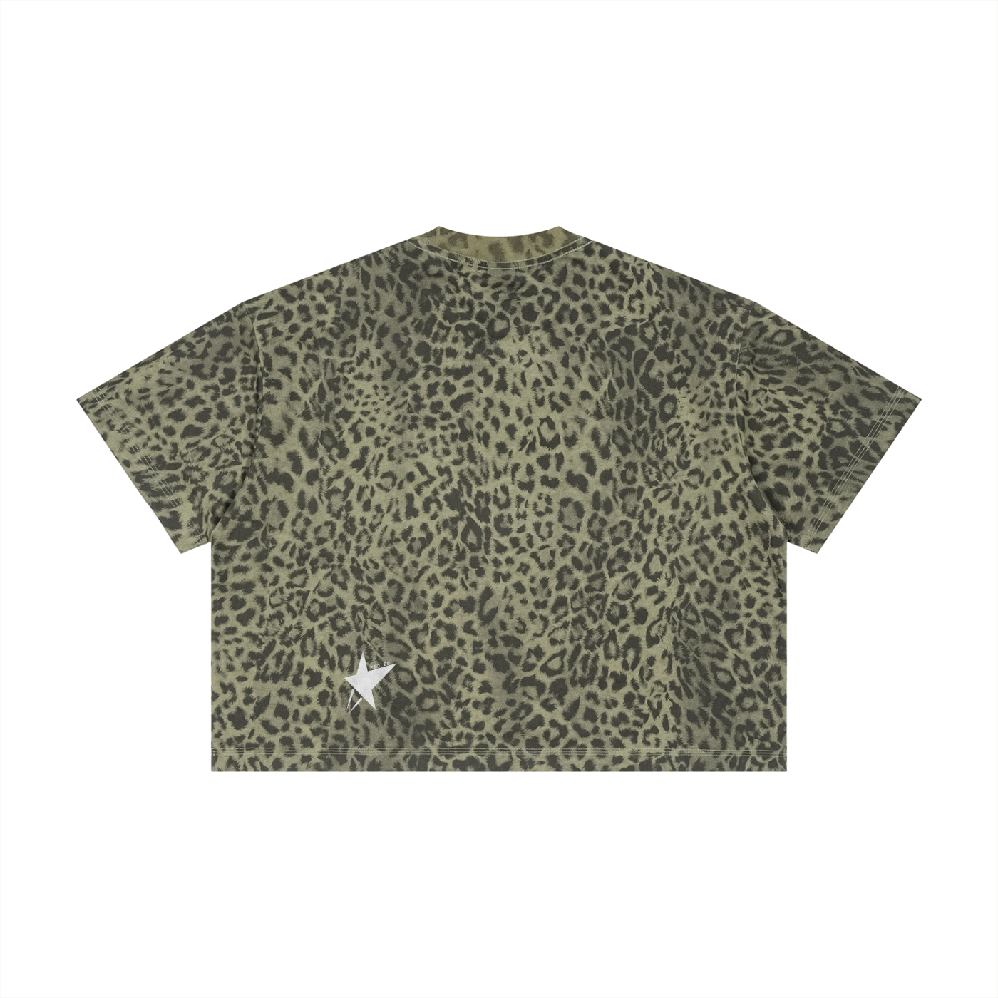 Unisex Leopard Print Boxy T-Shirt
