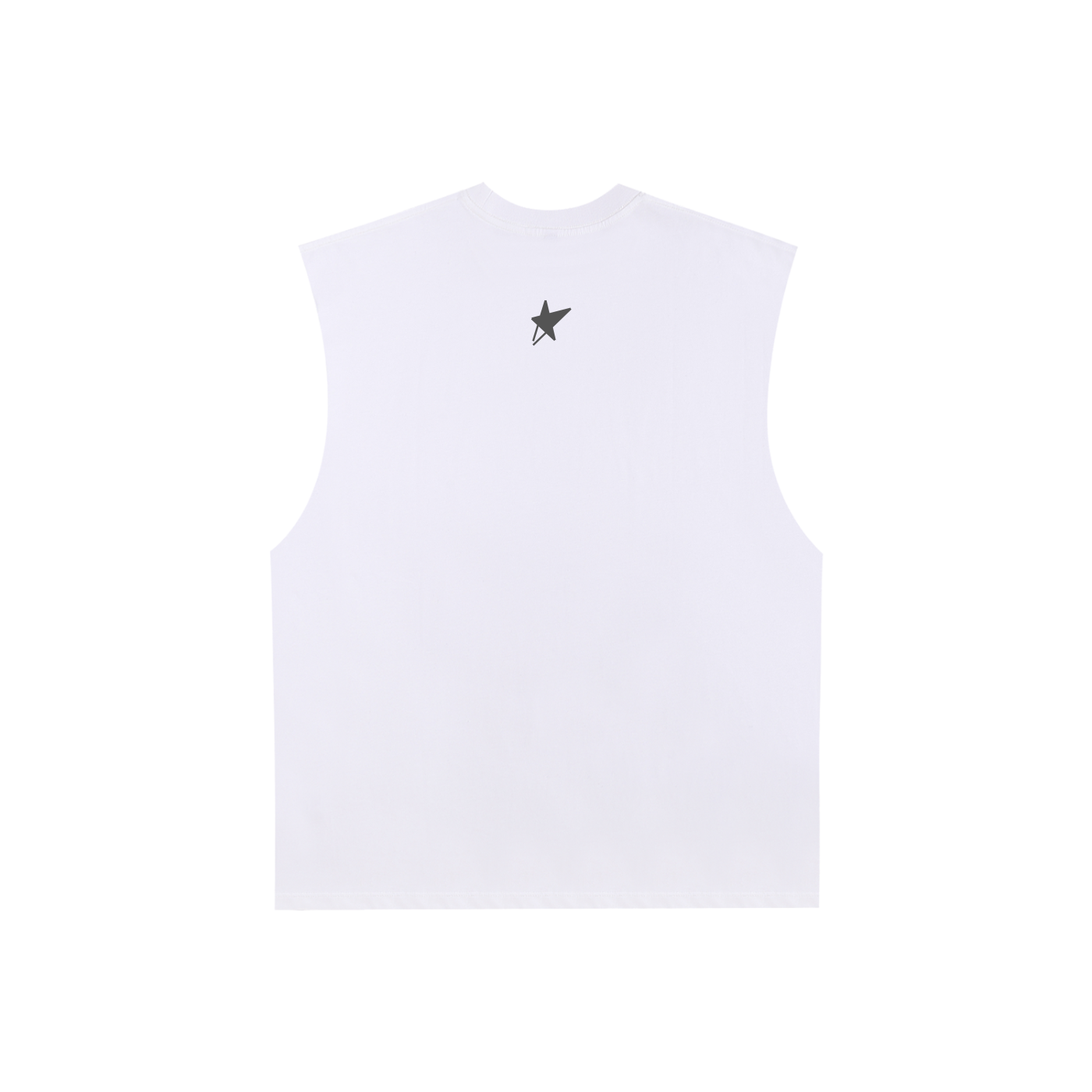 Raw Edge Cotton Tank Top