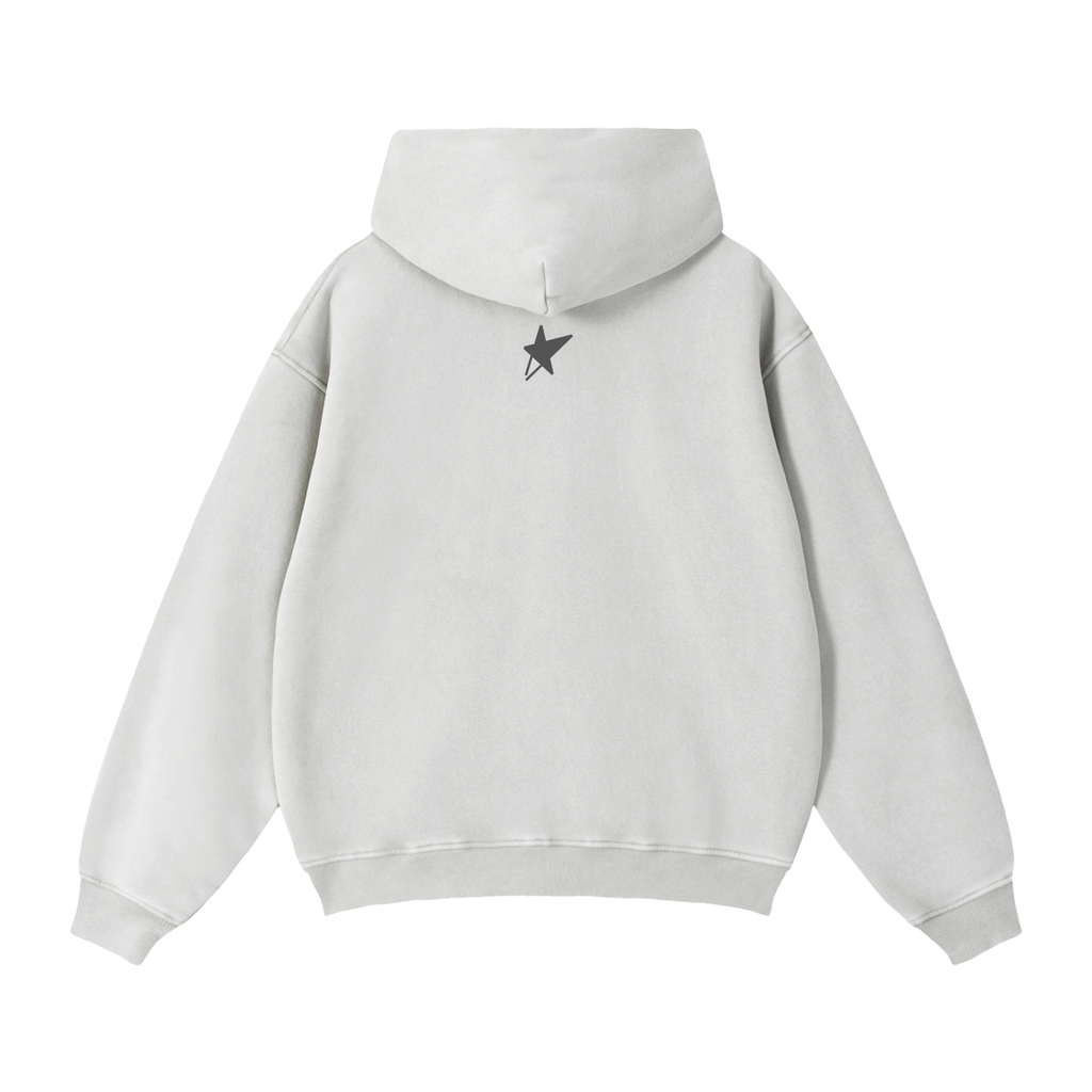 Zip-Through Boxy Fleece Hoodie