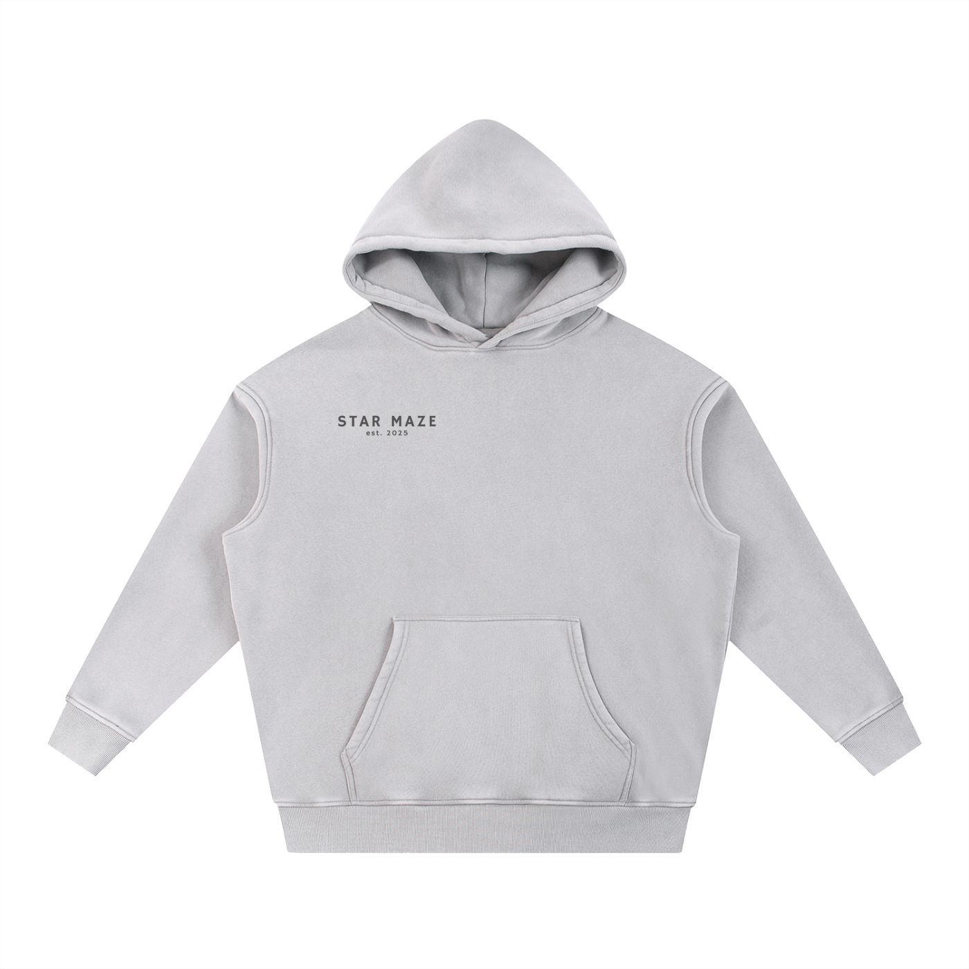Snow Wash Fleece Oversize Hoodie
