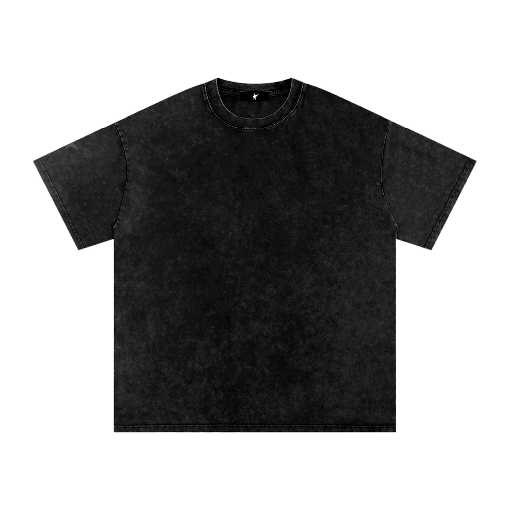 Snow Washed Oversized Cotton T-Shirt