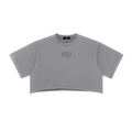 Snow Washed Raw Edge Crop Top