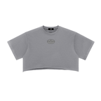 Snow Washed Raw Edge Crop Top