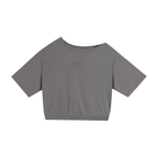 Asymmetric Shoulder Oversized Cotton T-Shirt