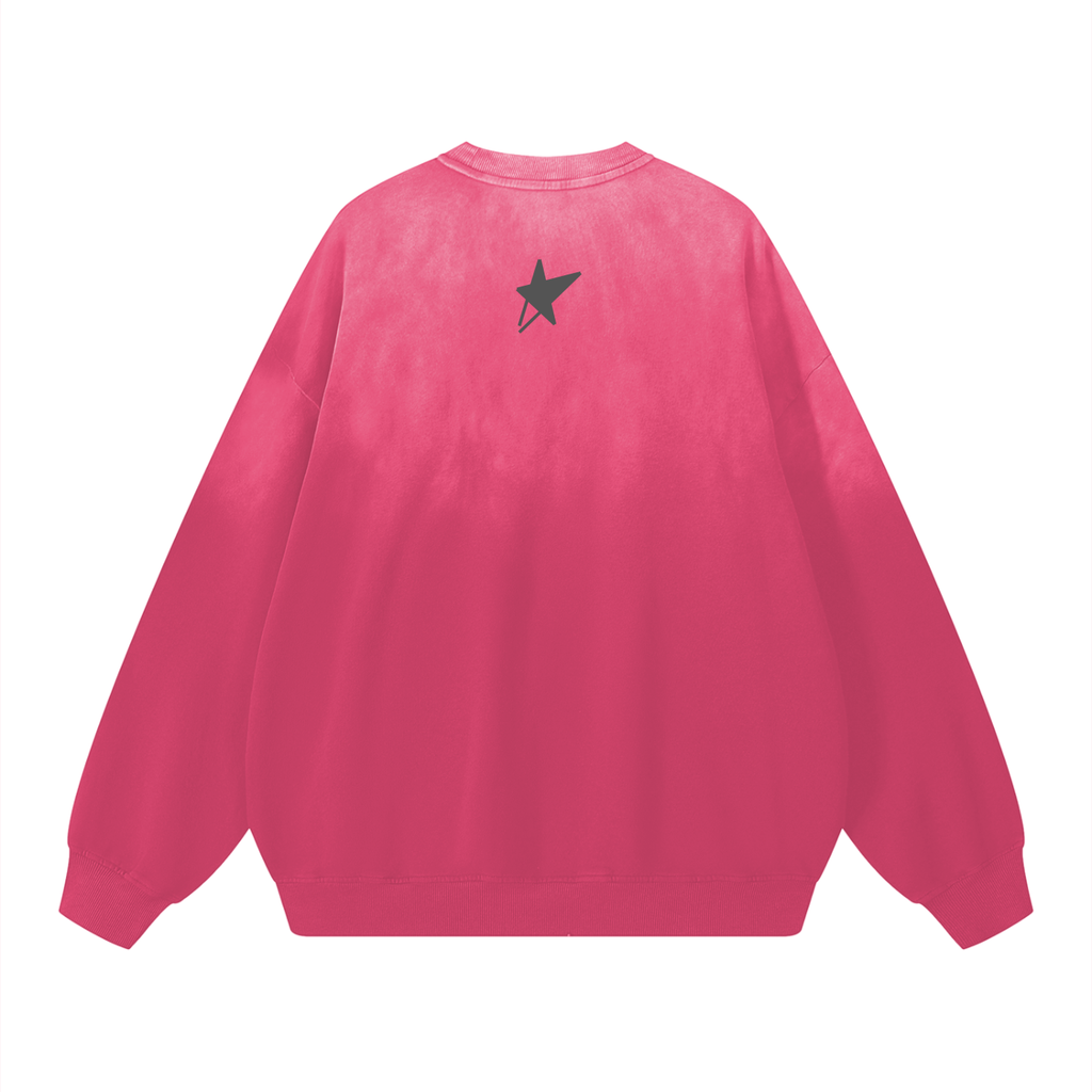 Sunfade Drop-Shoulder Cotton Sweatshirt