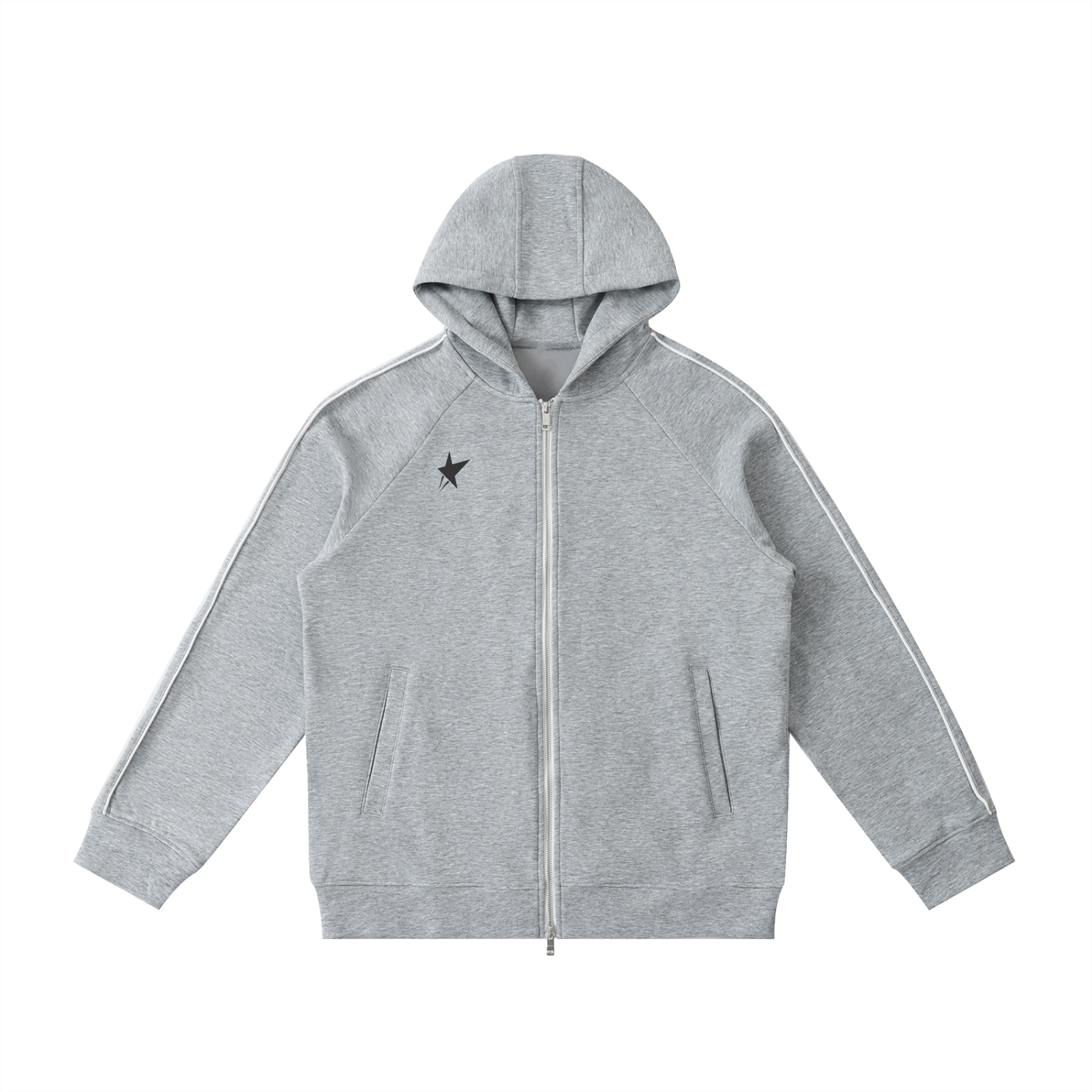 Heavyweight Raglan Sleeve Zip Hoodie