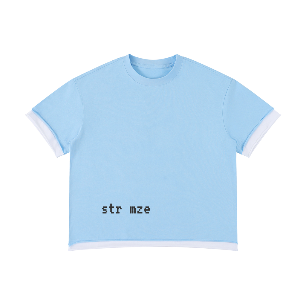 Unisex Boxy Color Block T-Shirt